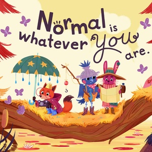 Normal is Whatever You Are - Lettrage