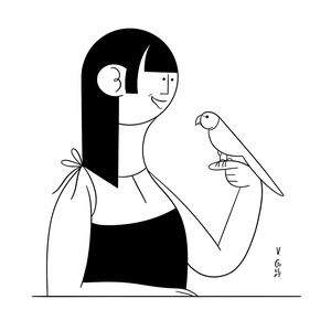 Woman & Bird