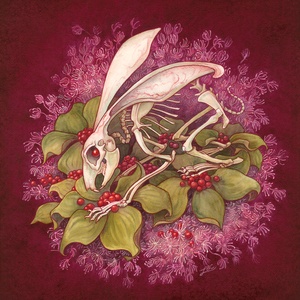 Lièvre et fleurs sauvages