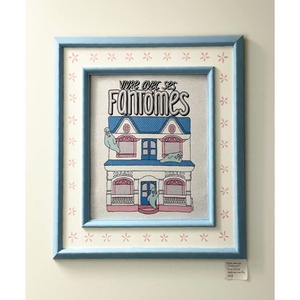 Vivre avec ses fantômes - Encadrement peint à la main