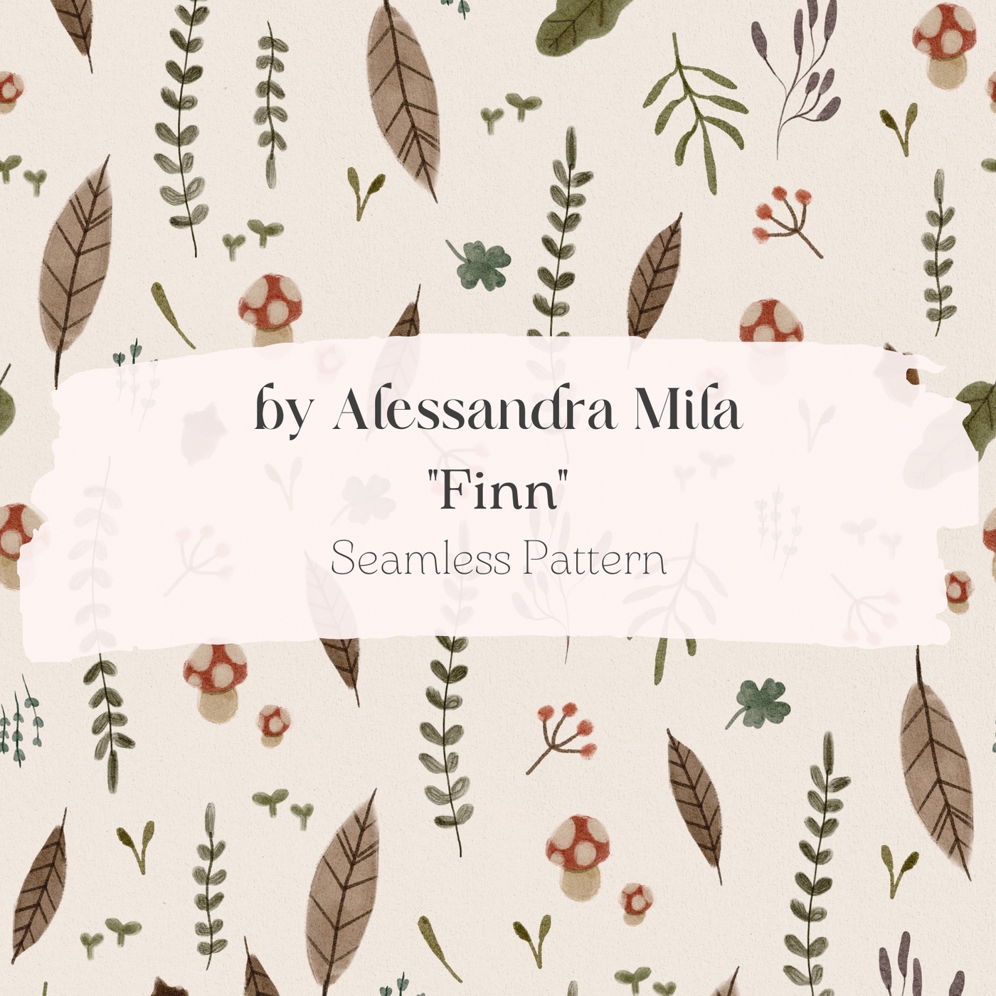 Alessandra Mila - Motif ''Finn'' de la nature