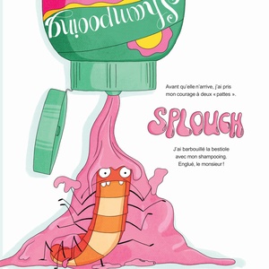 Illustration interieur d'Un centipede dans ma baignoire