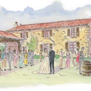 scène de vie lors d'un mariage