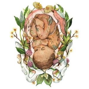 Bébé en fleurs