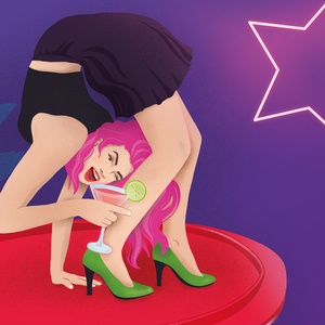 La barmaid contorsionniste