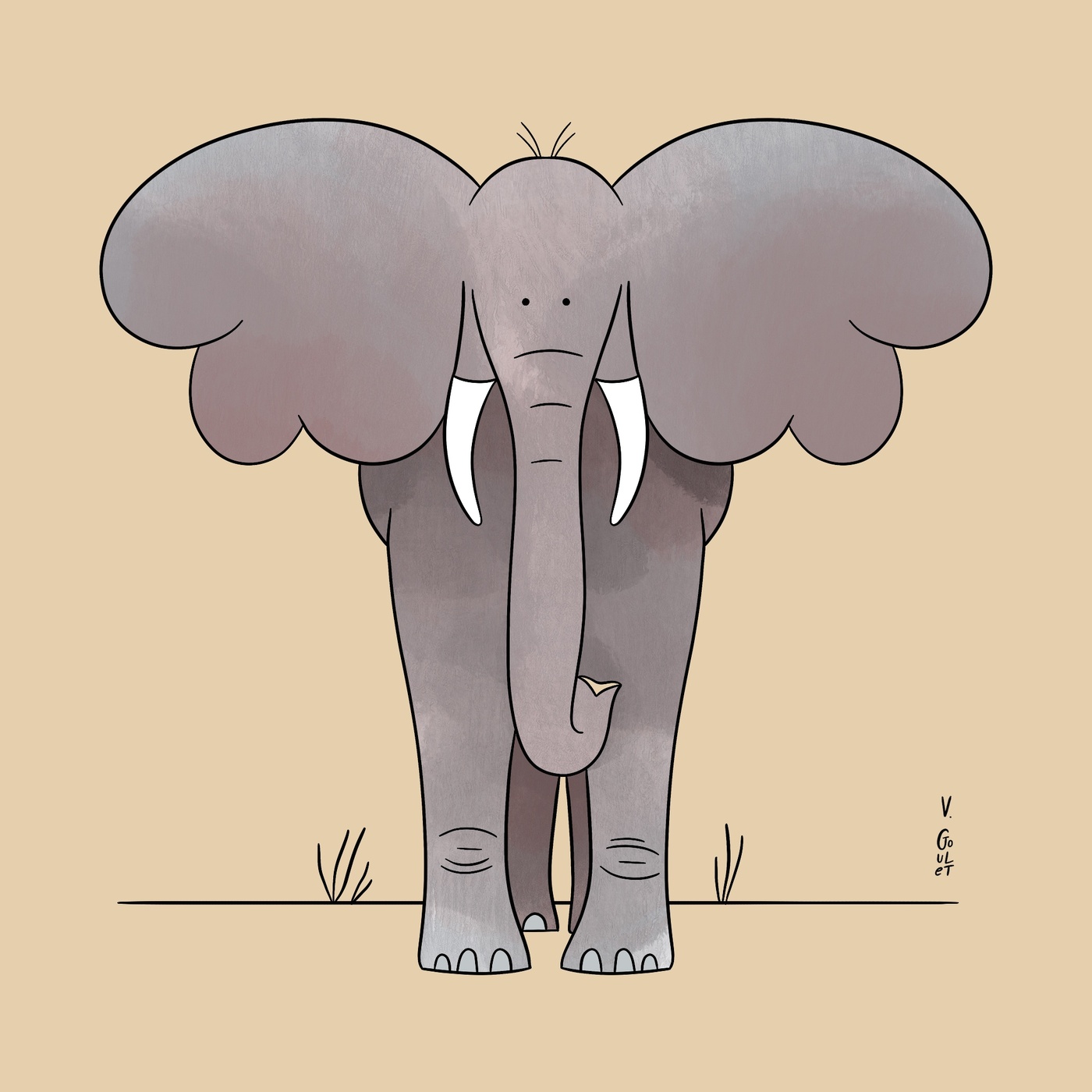 Valéry Goulet - 22-Elephant-day