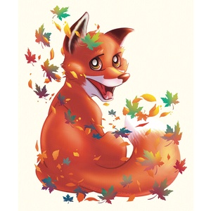 Petit renard de l'automne